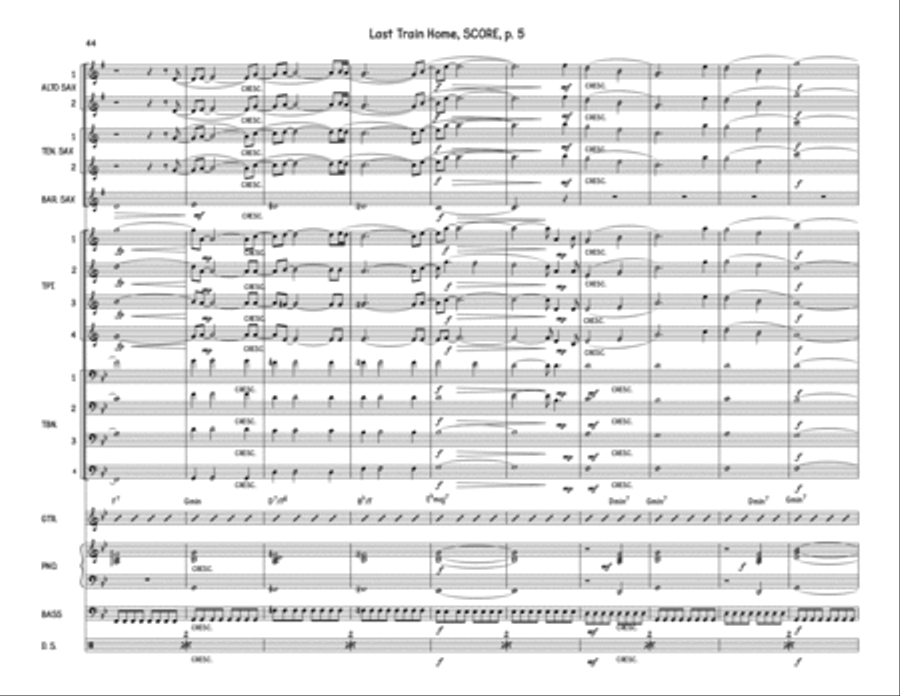 Last Train Home Jazz Ensemble scores gallery preview page 5