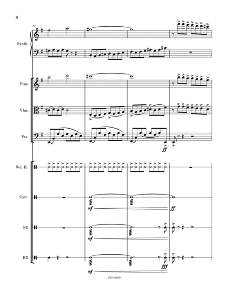 Ian's Theme Concert Band scores gallery preview page 4