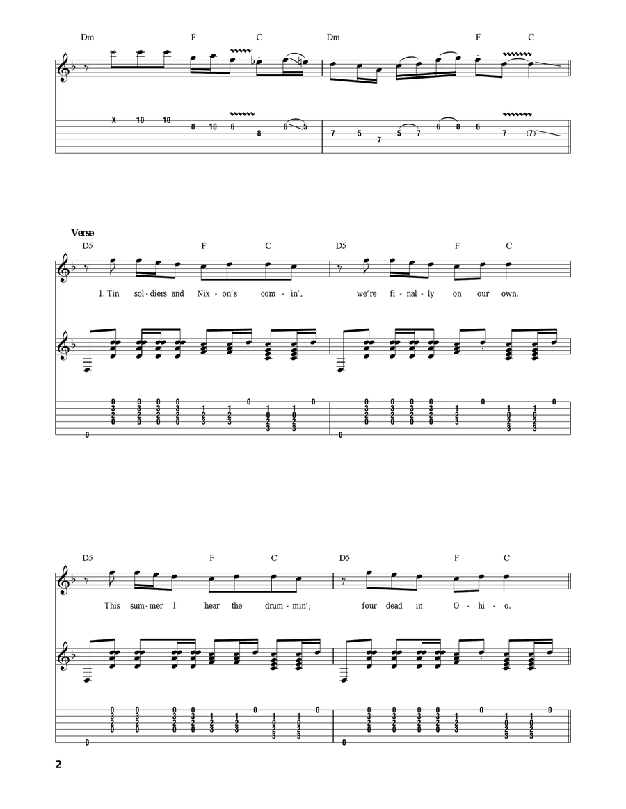 Ohio Acoustic Guitar scores gallery preview page 2