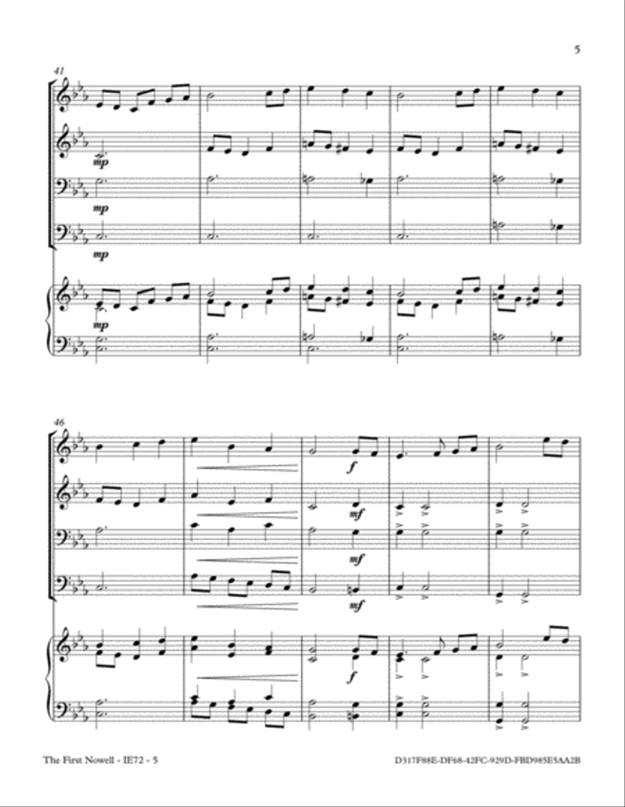 The First Nowell (Any Size Church Orchestra Series) Small Ensemble scores gallery preview page 5