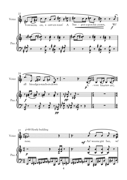 Bees a-zwarmen (for mezzo-soprano and piano)
