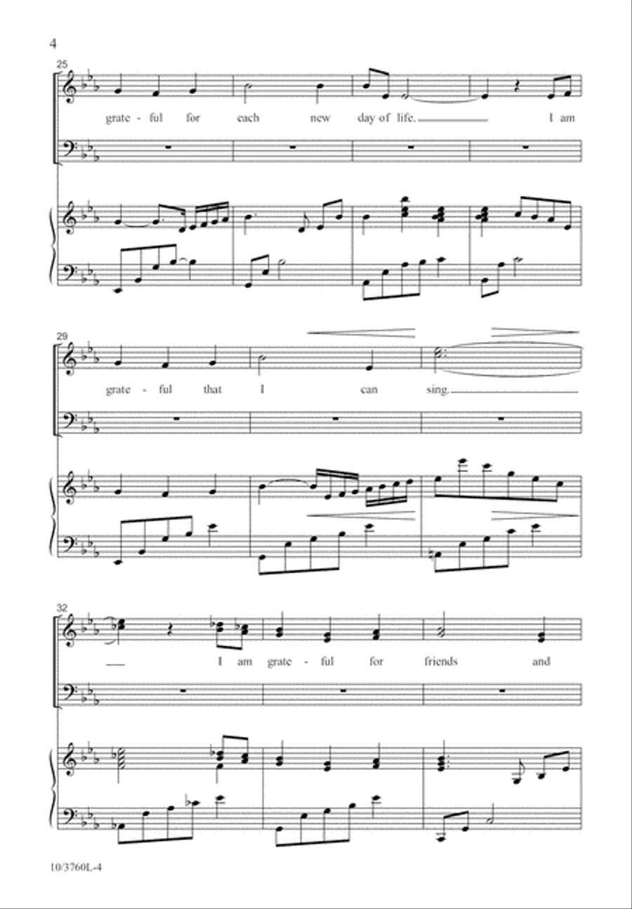 Gratitude Changes Everything 4-Part scores gallery preview page 5