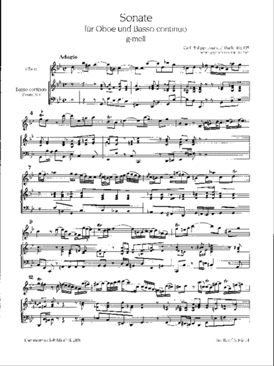 Sonata in G minor Wq 135 Sonata in G minor Wq 135 Piano scores gallery preview page 2