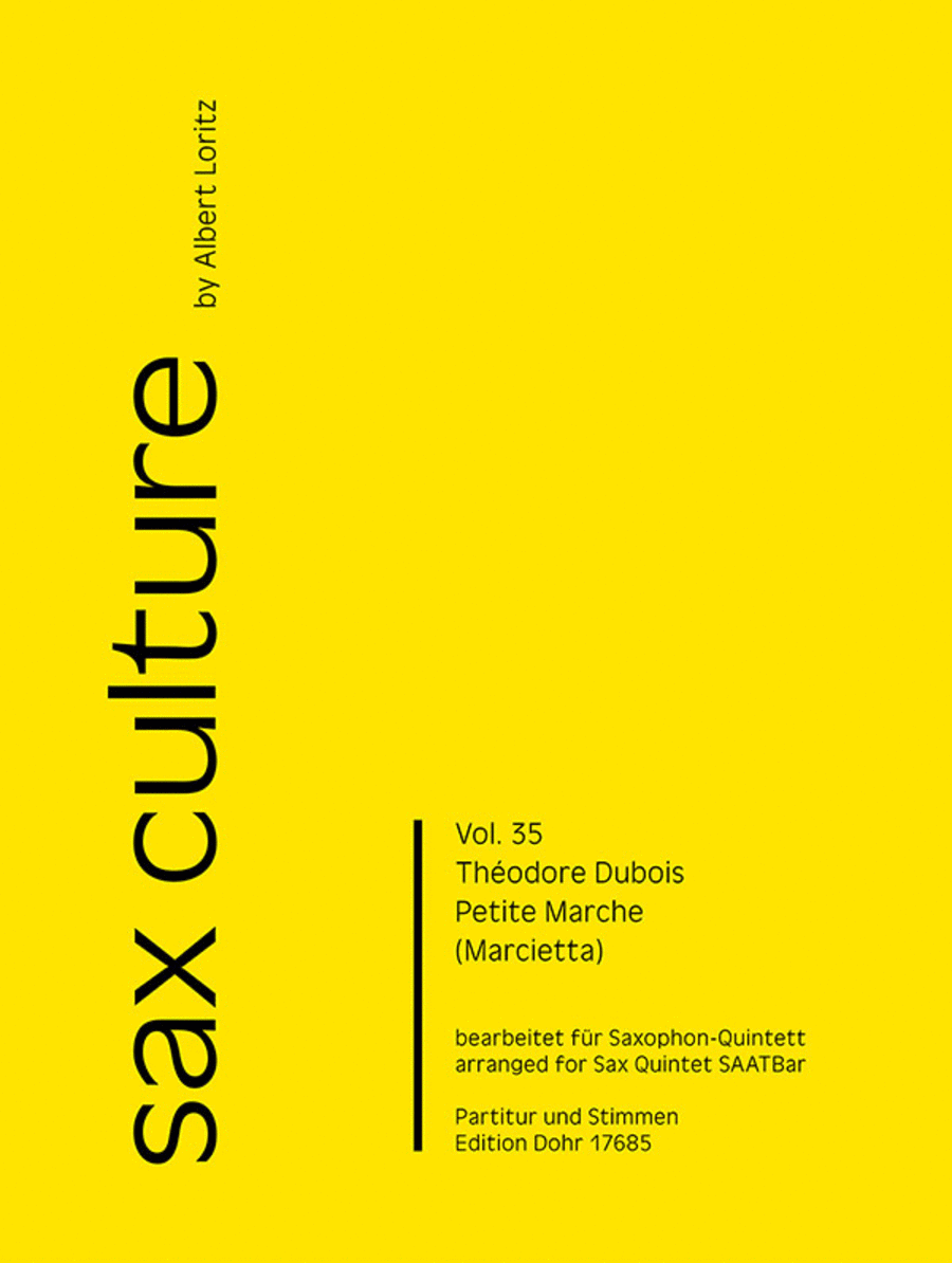 Petite Marche (Marcietta) (für Saxophonquintett/Saxophonorchester) Saxophone Quintet scores gallery preview page 1
