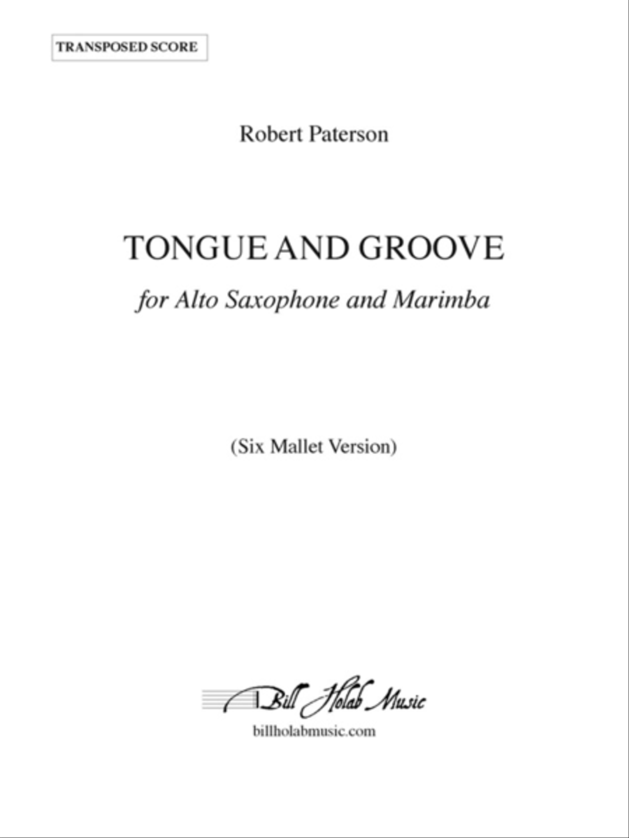 Tongue and Groove - score and parts (6 mallet version)