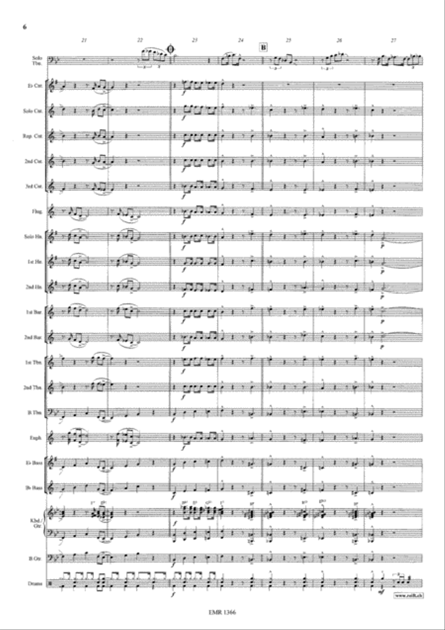 Way Down Blues Way Down Blues Brass Band scores gallery preview page 7