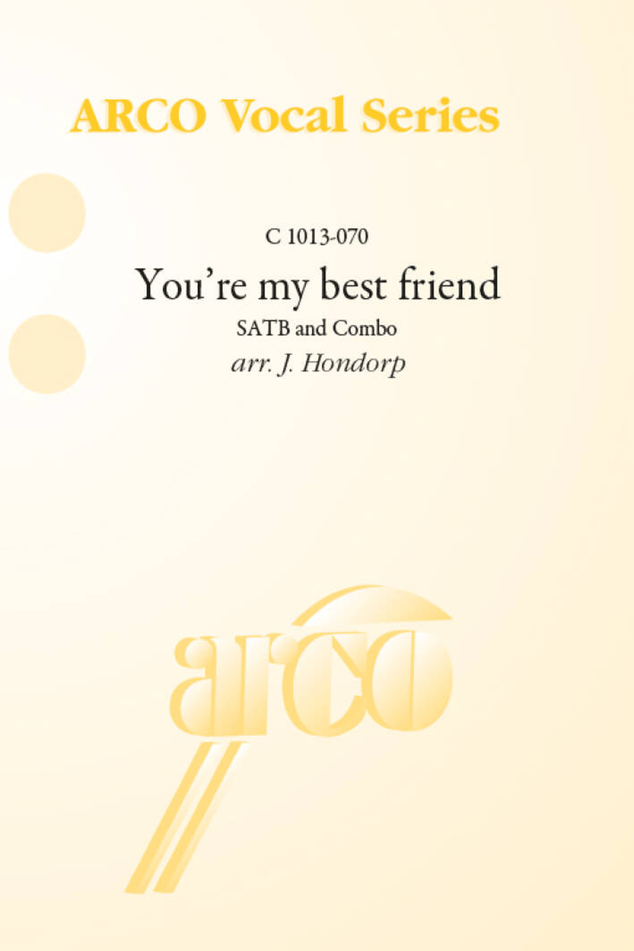 You're my best friend 4-Part scores gallery preview page 1