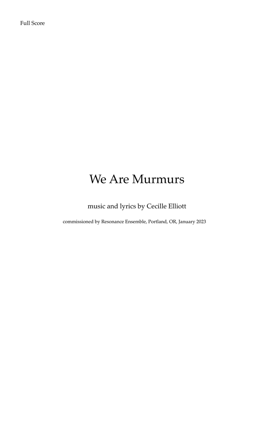 We Are Murmurs image number null