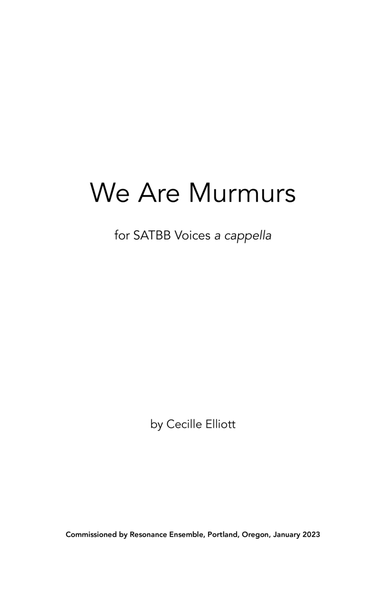We Are Murmurs image number null