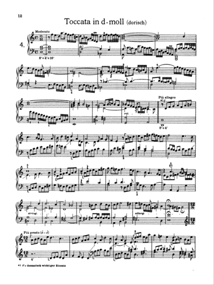 Froberger: Selected Works for Cembalo Piano Solo scores gallery preview page 1