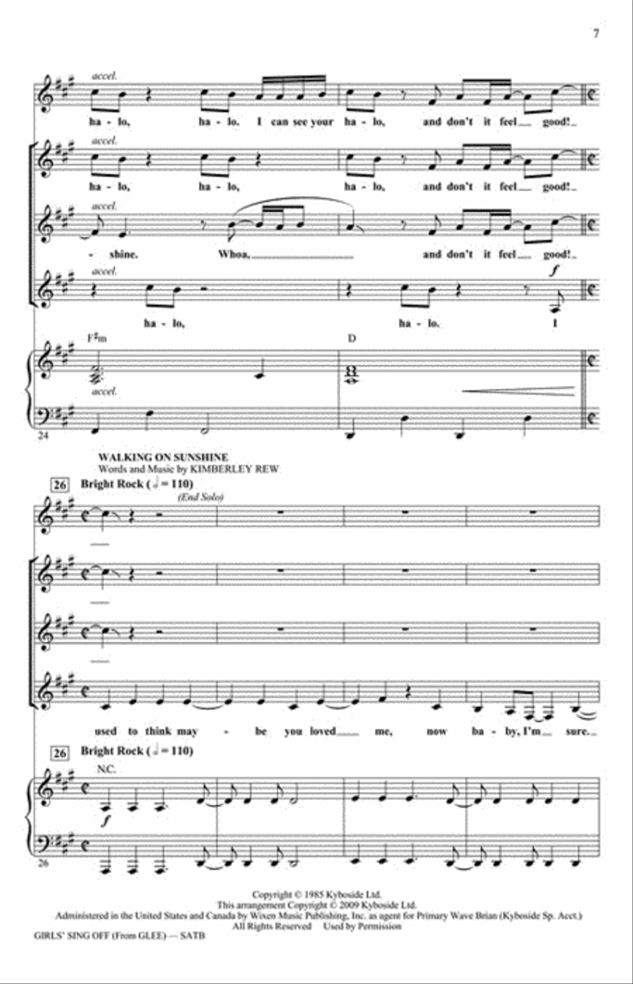 Girls' Sing-Off Girls' Sing-Off SSA scores gallery preview page 3