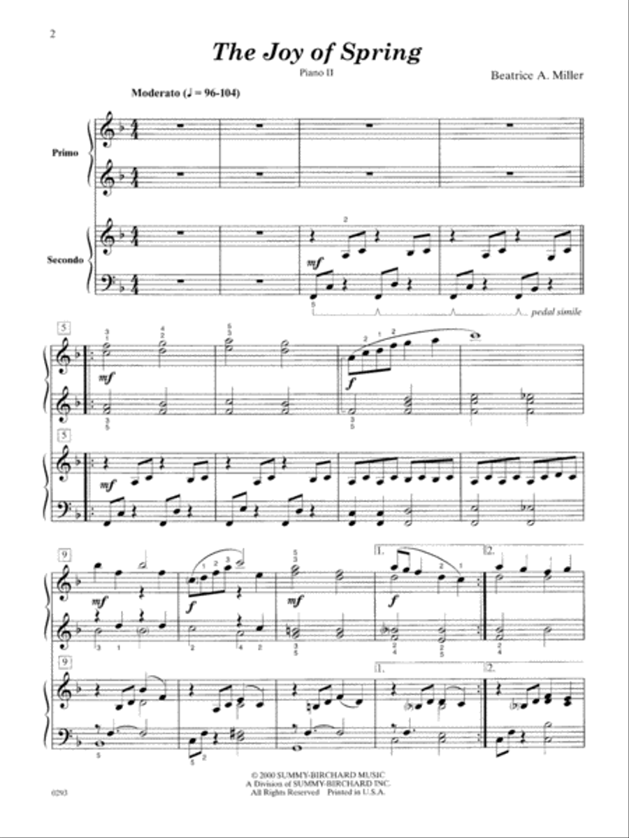 The Joy of Spring Small Ensemble scores gallery preview page 3