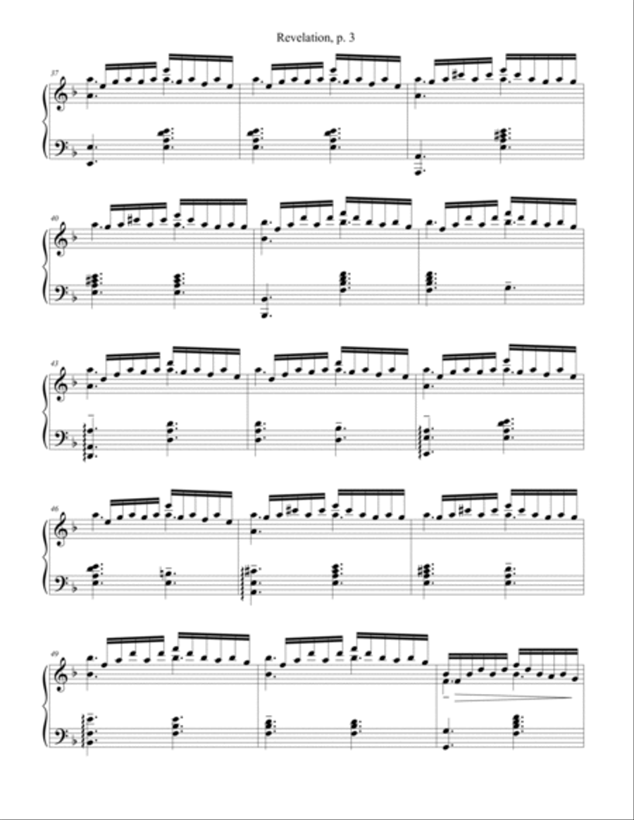 Revelation Piano Solo scores gallery preview page 3