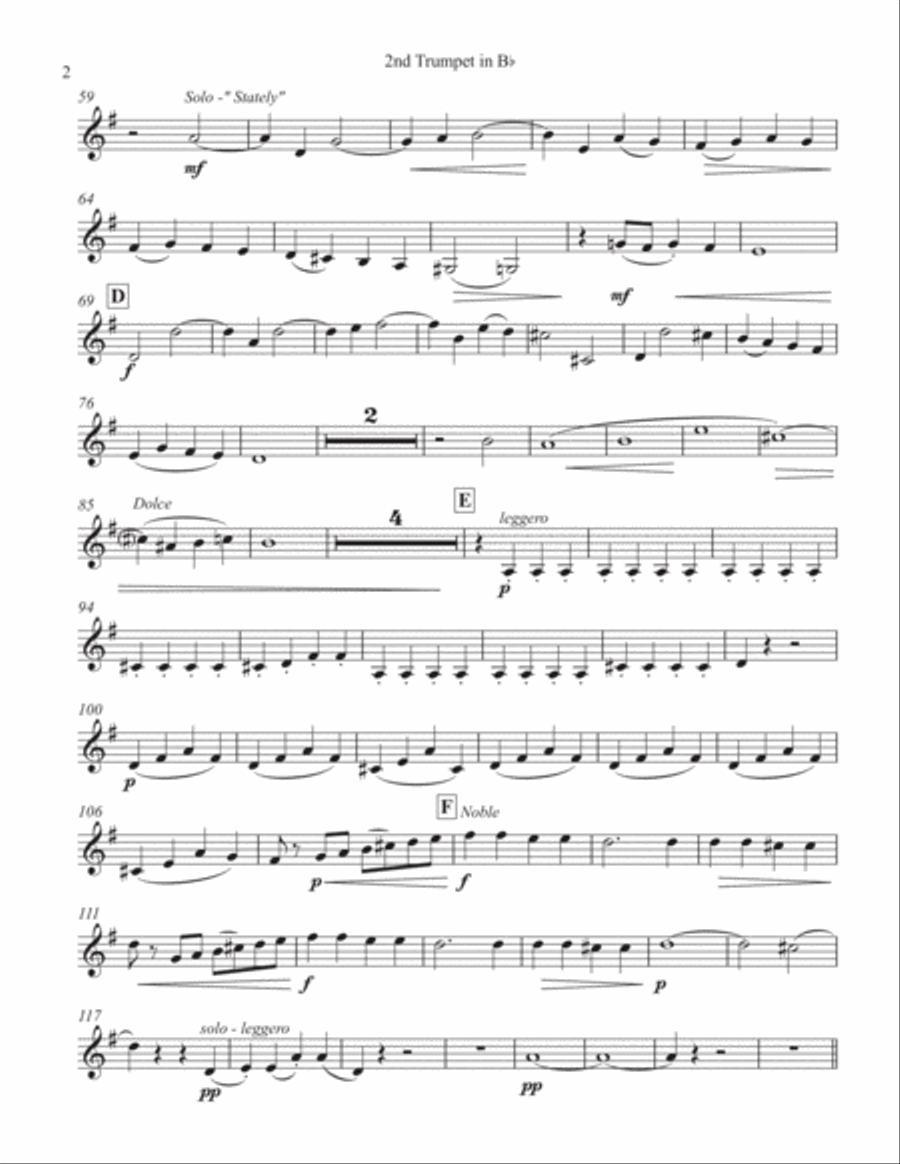 Molto Allegro from Spring Quartet, No. 14, K 387 - Bb Trumpet 2 Brass Quintet scores gallery preview page 2