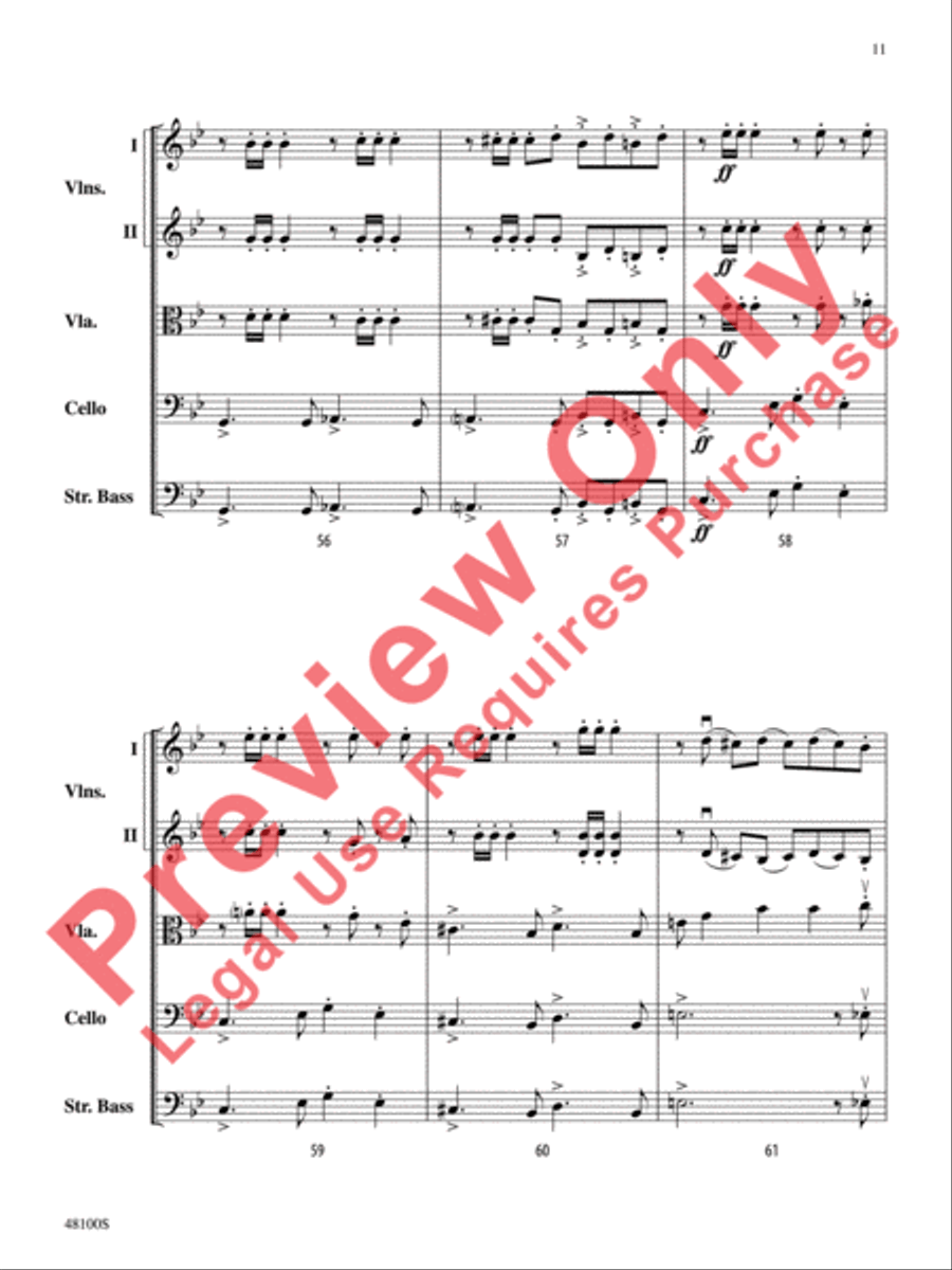 Prelude in G Minor String Orchestra scores gallery preview page 12