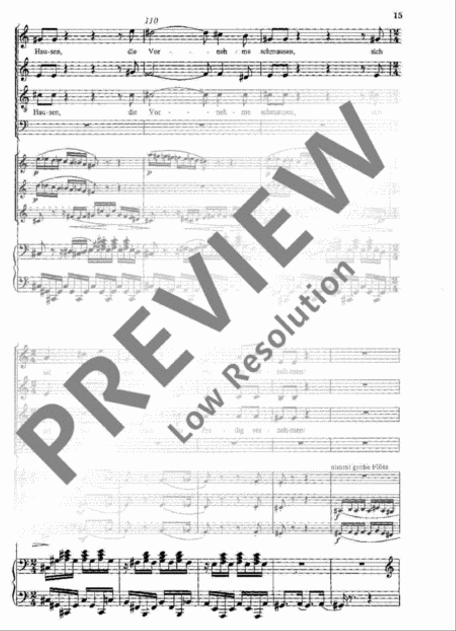 Des Antonius von Padua Fischpredigt 4-Part scores gallery preview page 16