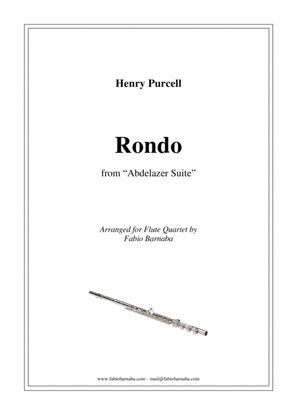 Book cover for Rondo from Purcell's "Abdelazer Suite" - for Flute Quartet or Flute Choir