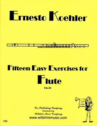 Book cover for Fifteen Exercises forFlute, Op.33
