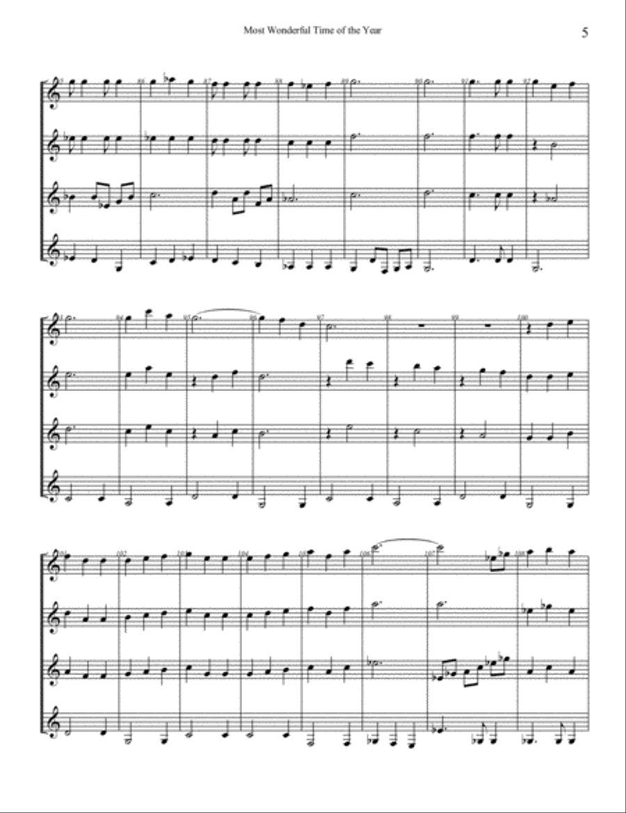 The Most Wonderful Time Of The Year Guitar scores gallery preview page 5