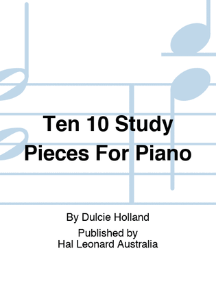 Ten 10 Study Pieces For Piano