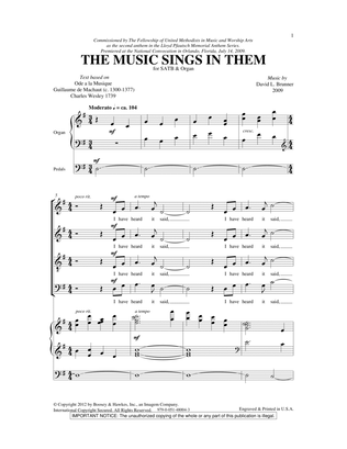 Book cover for The Music Sings In Them