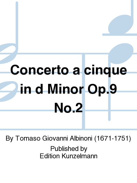 Concerto a cinque in d minor Op.9 No.2