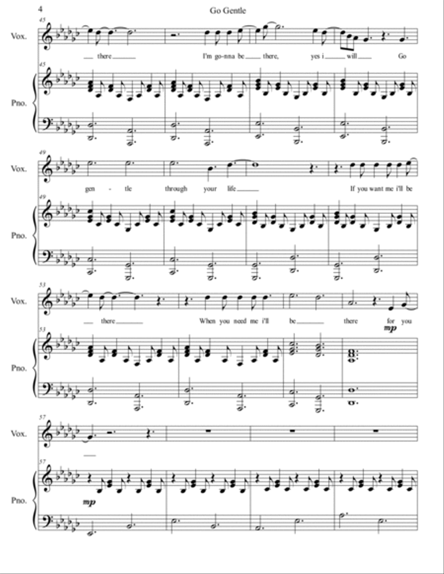 Go Gentle Go Gentle Voice scores gallery preview page 5
