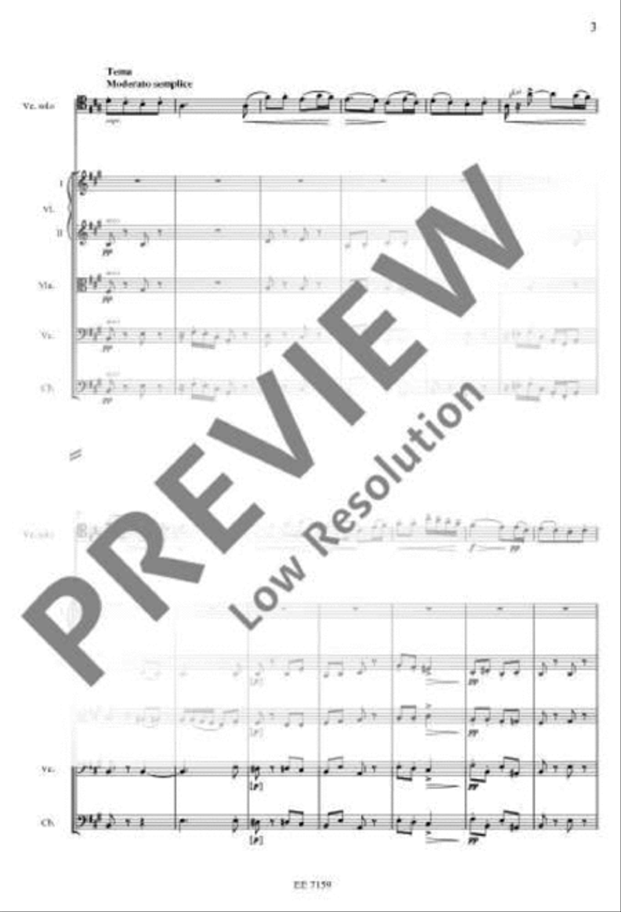 Variations on a Rococo Theme for Cello and Orchestra Orchestra scores gallery preview page 14