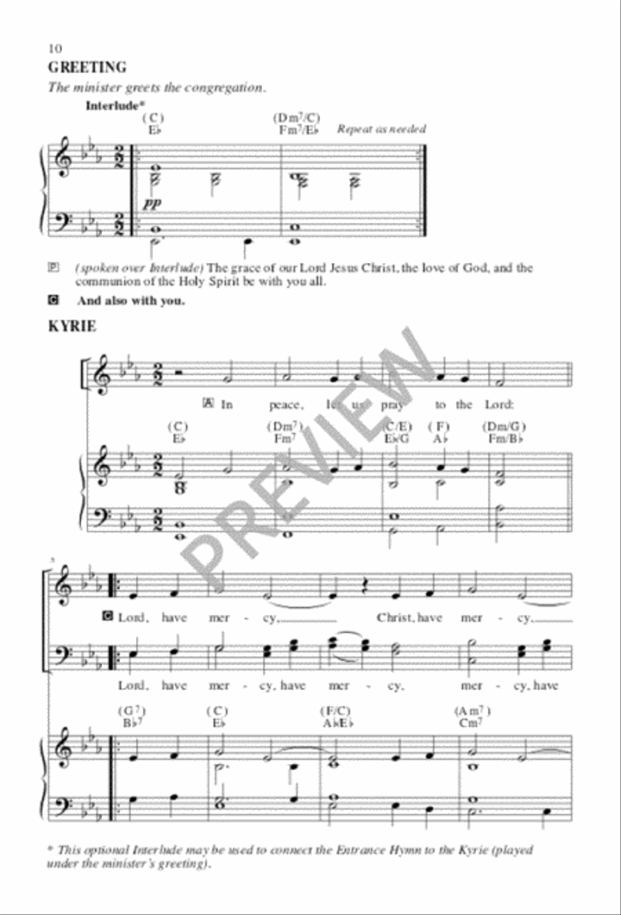 Tree of Life Setting, Holy Communion - Choral edition 4-Part scores gallery preview page 12