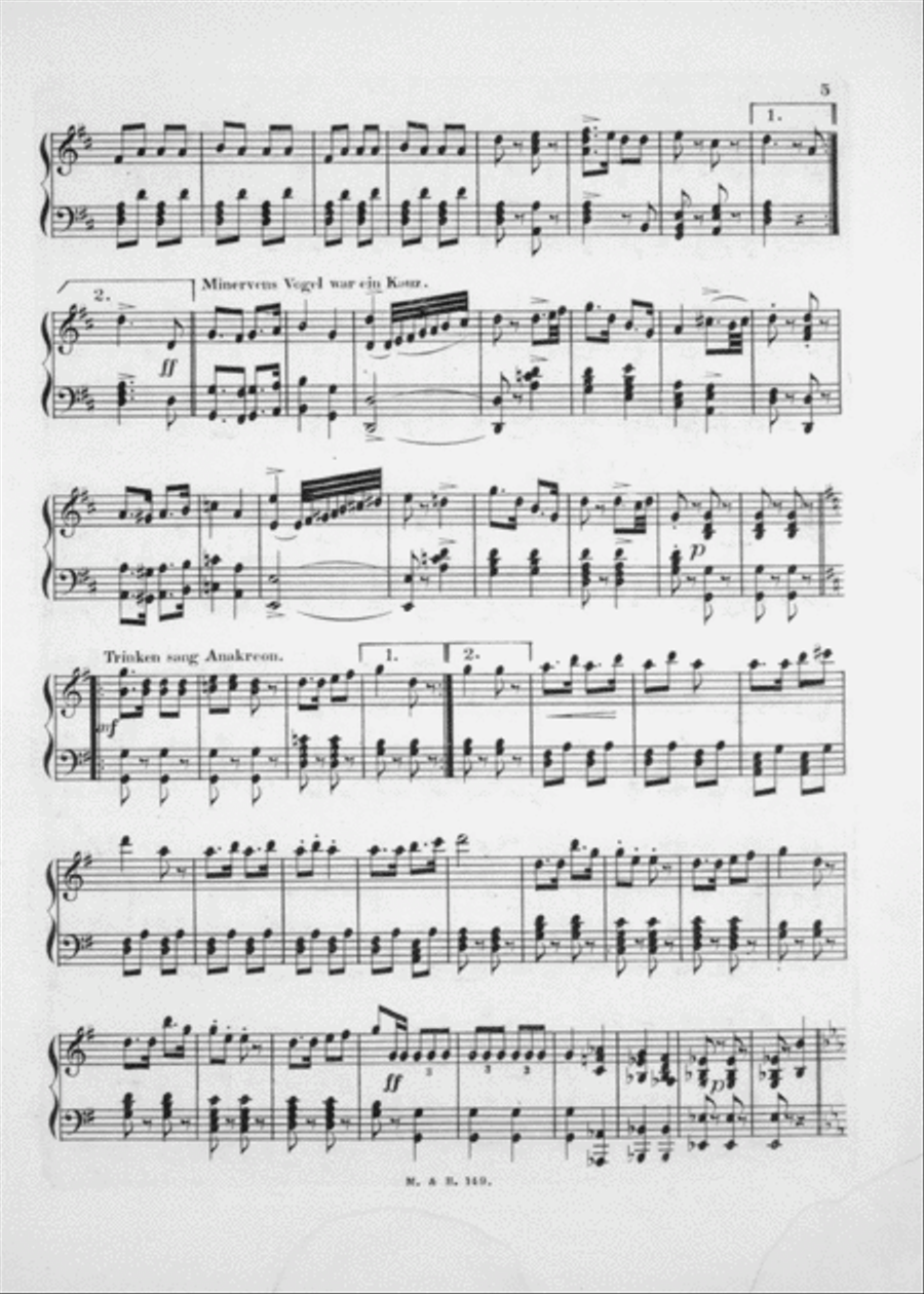 Gambrinus Marsch (Potpourri) Piano Solo scores gallery preview page 4