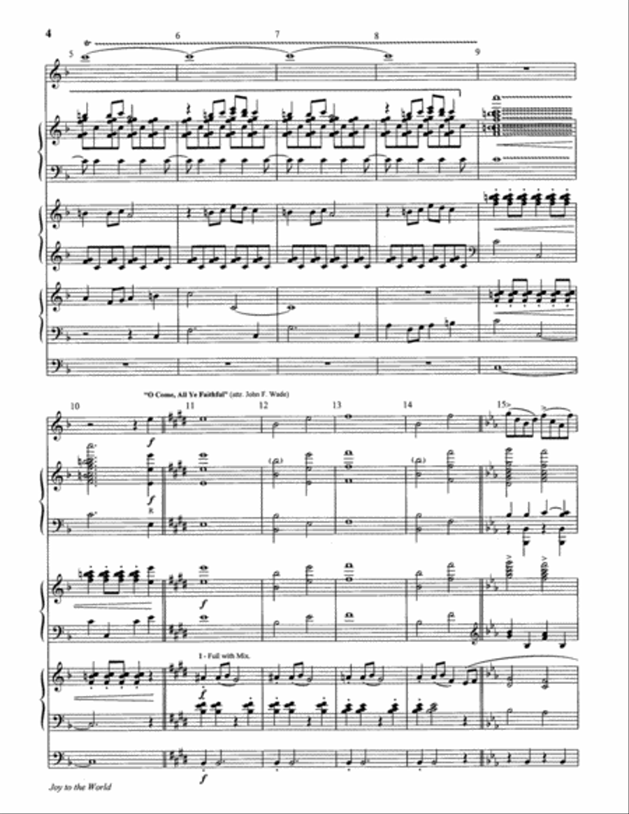 Joy to the World 4-Part scores gallery preview page 3