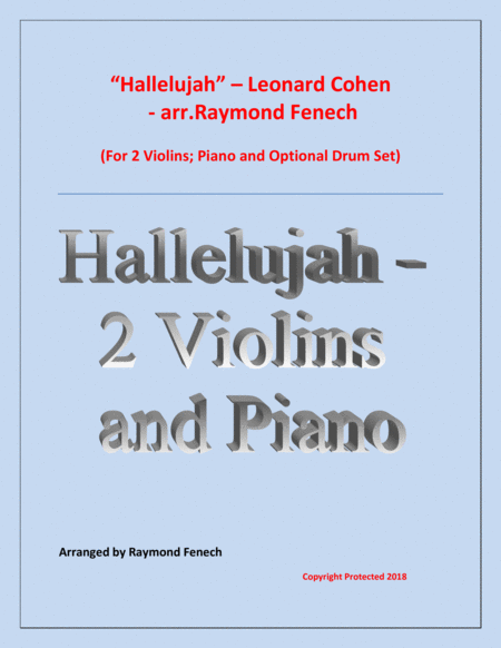 Hallelujah by Leonard Cohen String Duet - Digital Sheet Music