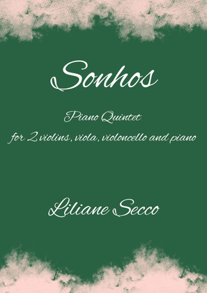 Book cover for Sonhos - for string quartet and piano