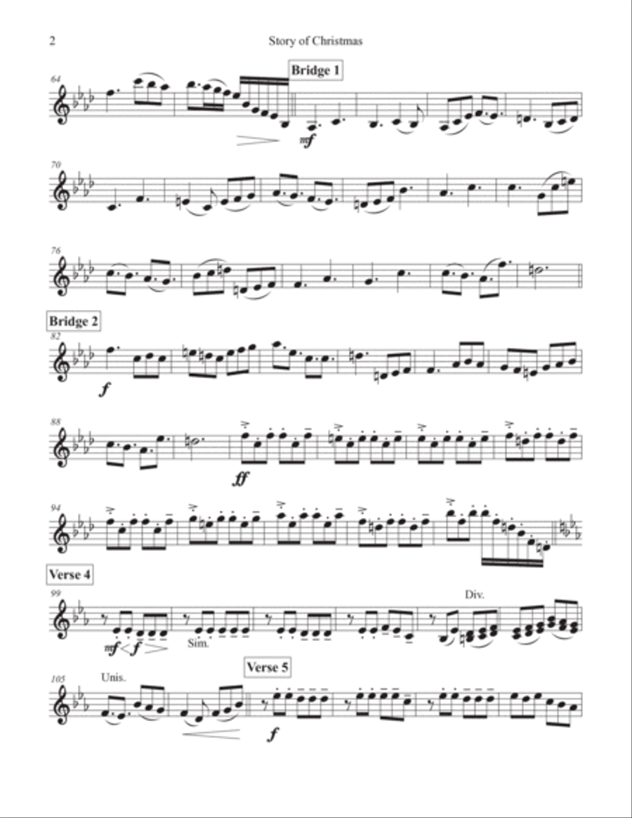 Story of Christmas Violin Solo scores gallery preview page 2