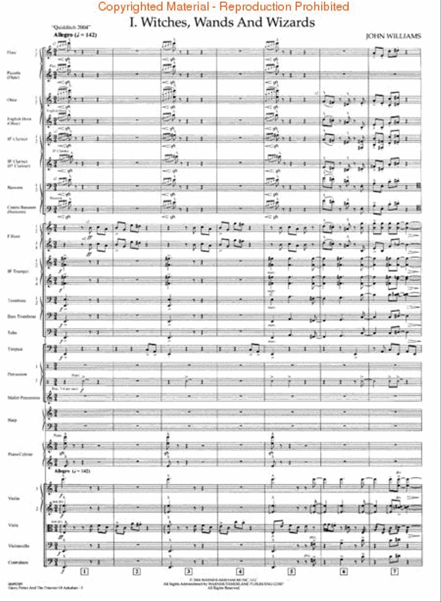 Harry Potter and the Prisoner of Azkaban Full Orchestra scores gallery preview page 3