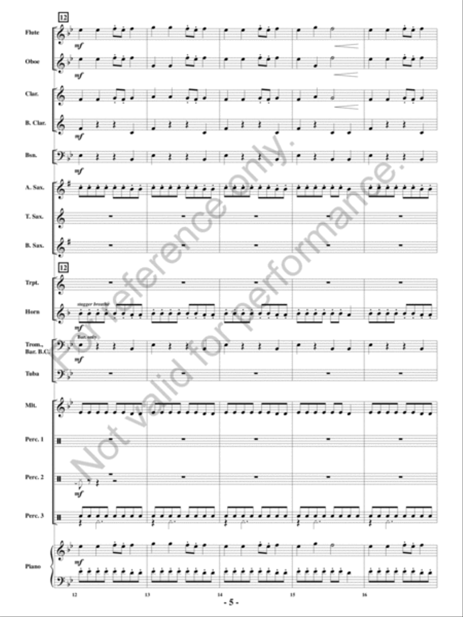 Appalachian Folk Dance Concert Band scores gallery preview page 4