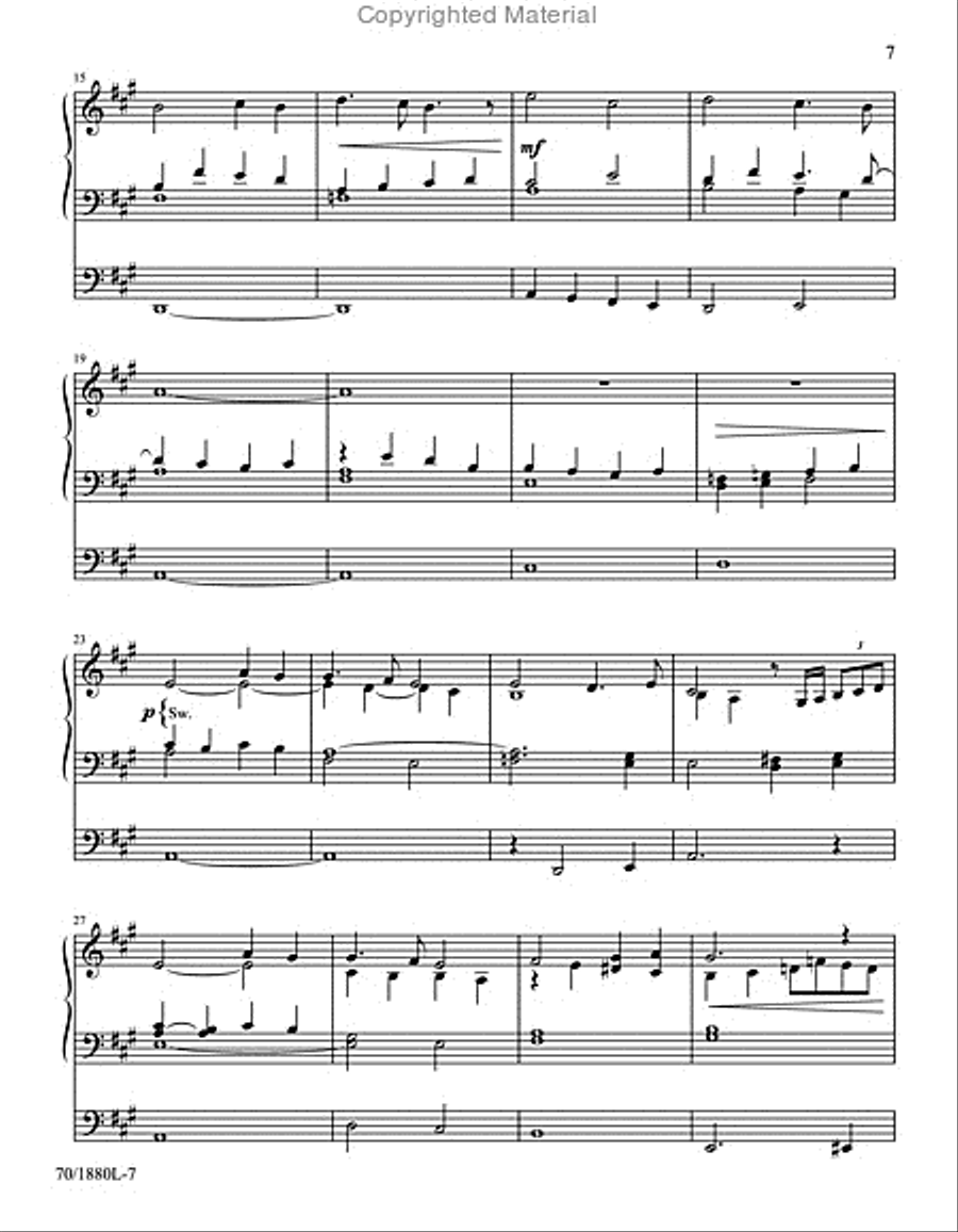 Music for Celebration and Reflection Organ Solo scores gallery preview page 5