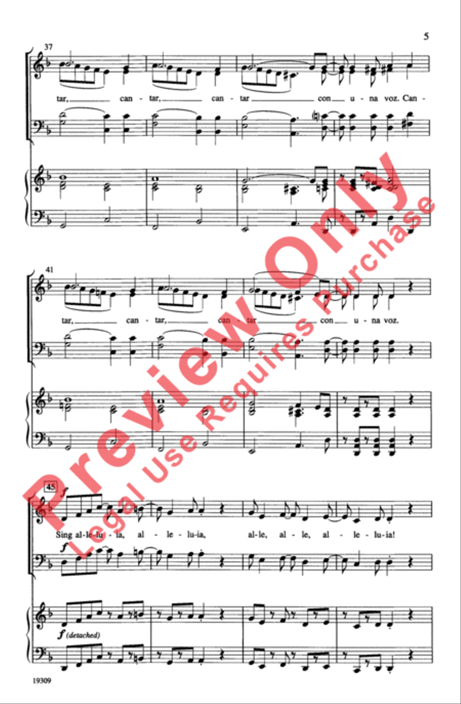 ¡Cantar! (Sing!) ¡Cantar! (Sing!) 4-Part scores gallery preview page 5