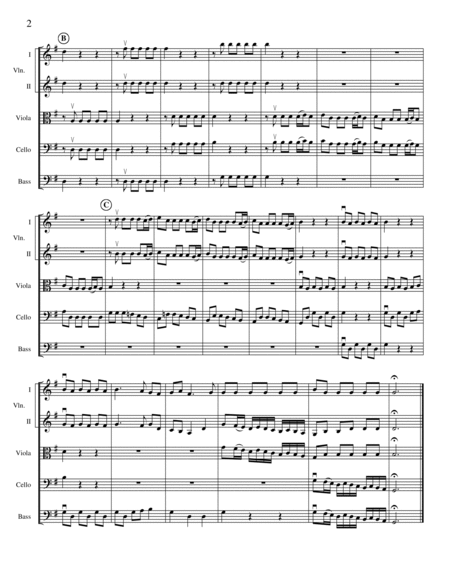 Three Pieces from "Water Music Suite"-score