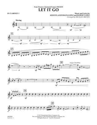 Let It Go - Bb Clarinet 3