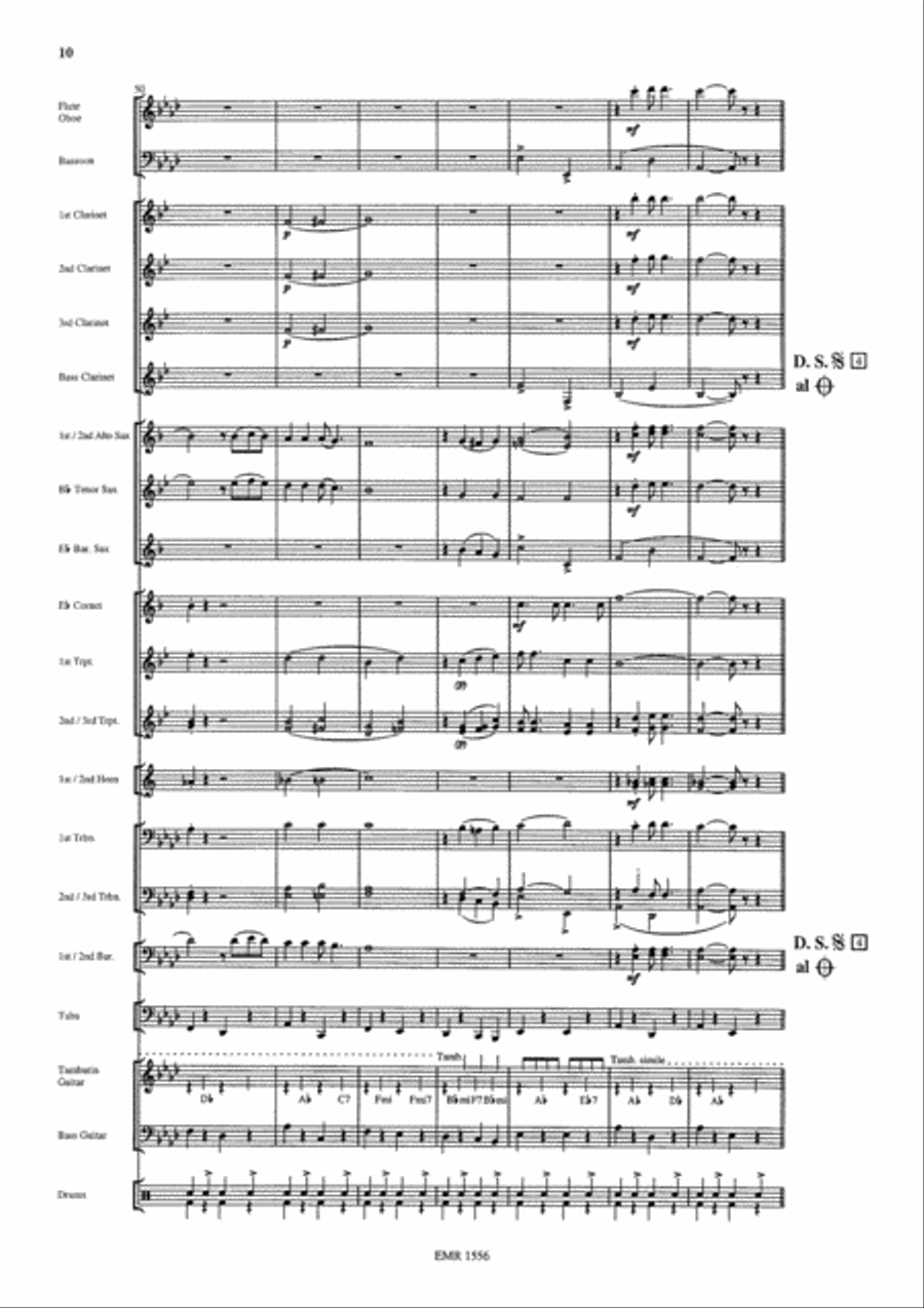 Gospel Train Concert Band scores gallery preview page 10