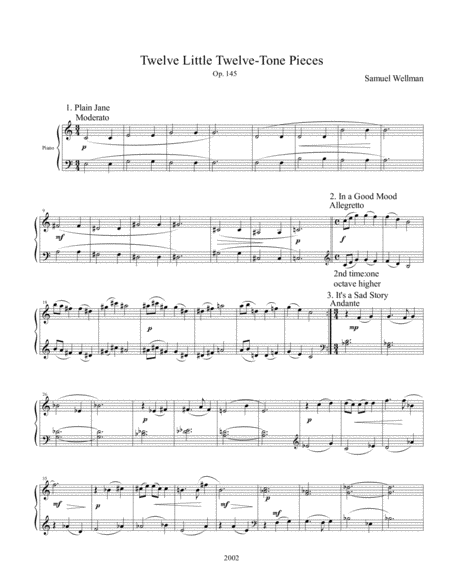 Twelve Little Twelve-tone Pieces, Op. 145