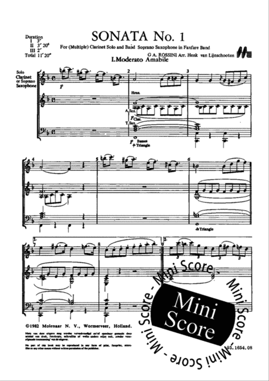 Sonata no.1 Sonata no.1 Fanfare Band scores gallery preview page 3