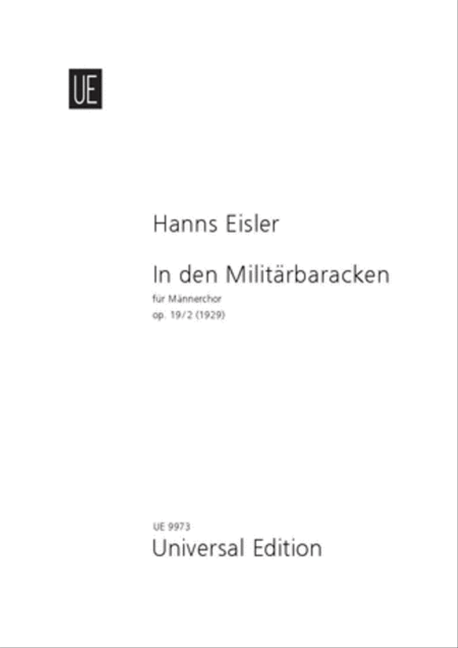 In Den Militarbaracken, Op. 19