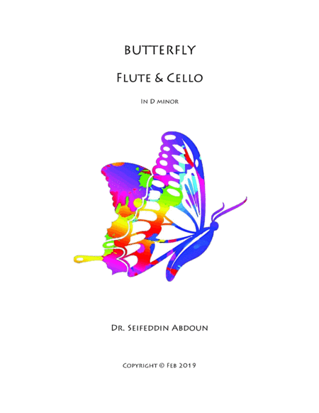 Flute & Cello (Butterfly) in D minor image number null