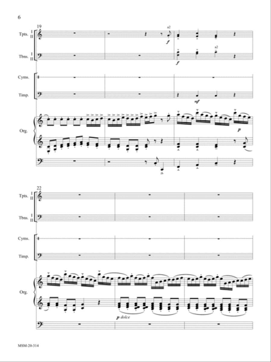 Praise the Lord with Drums and Cymbals Trombone scores gallery preview page 6