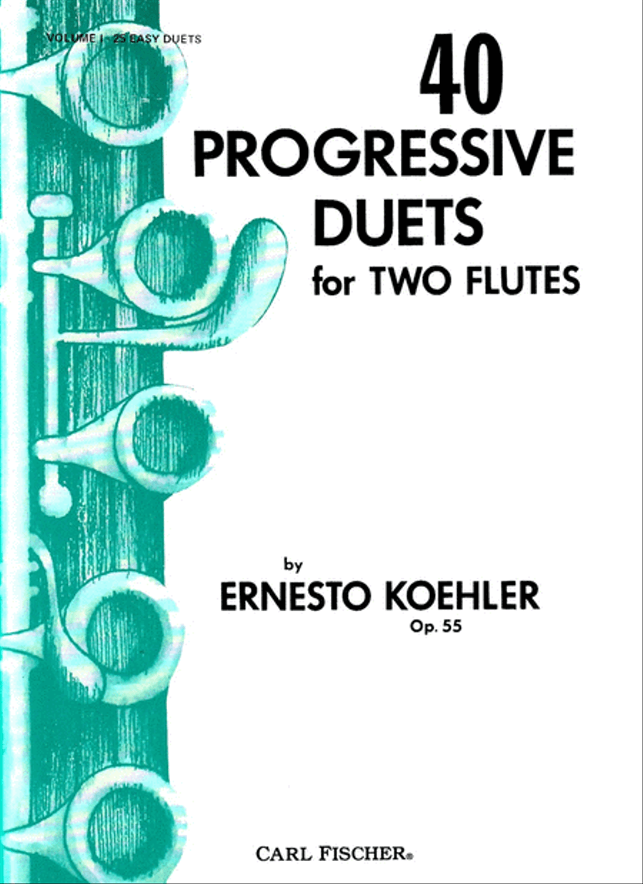 40 Progressive Duets Flute Duet scores gallery preview page 1
