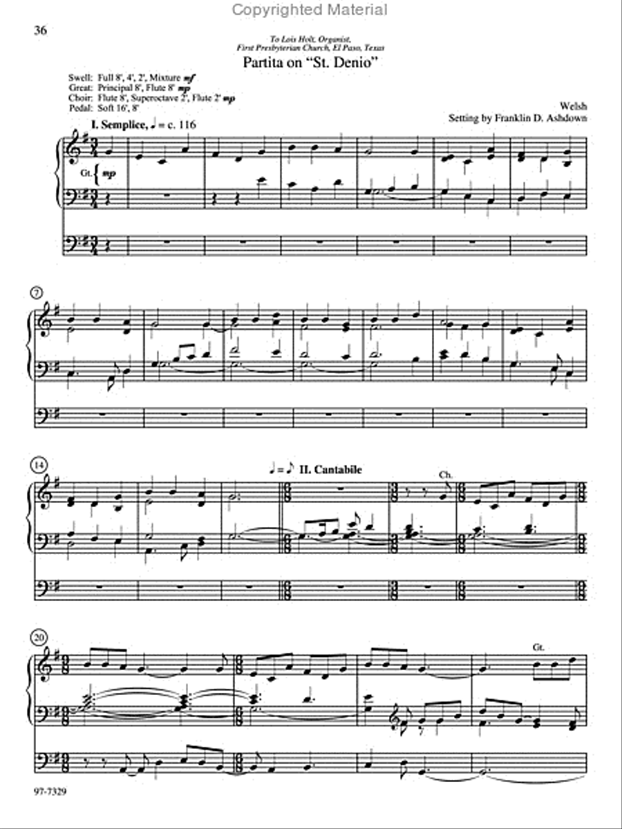 Eight Festive Postludes Organ scores gallery preview page 8
