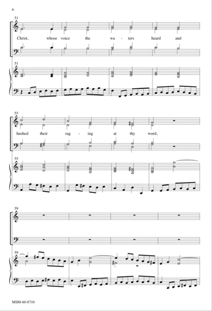 Eternal Father, Strong to Save (Choral Score) 4-Part scores gallery preview page 6