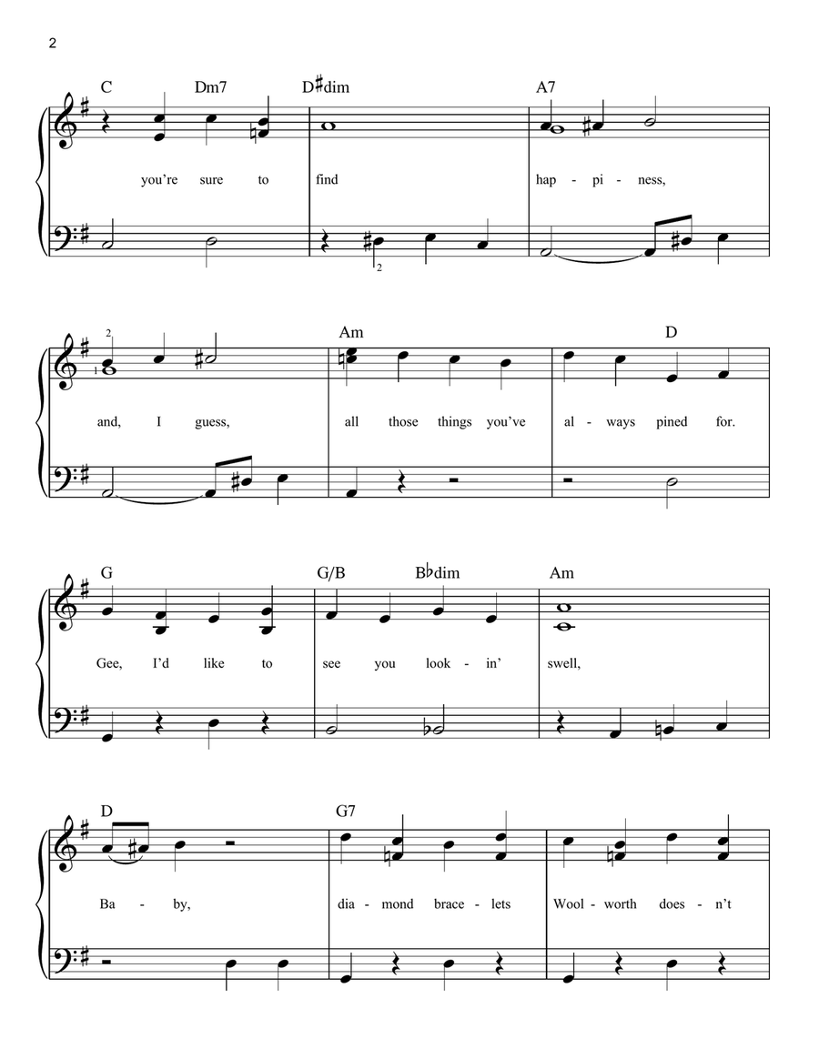 I Can't Give You Anything But Love Voice scores gallery preview page 2
